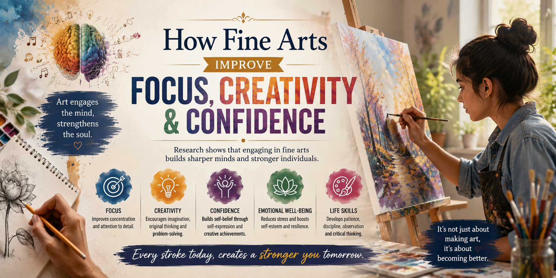 How Fine Arts Improve Focus, Creativity & Confidence