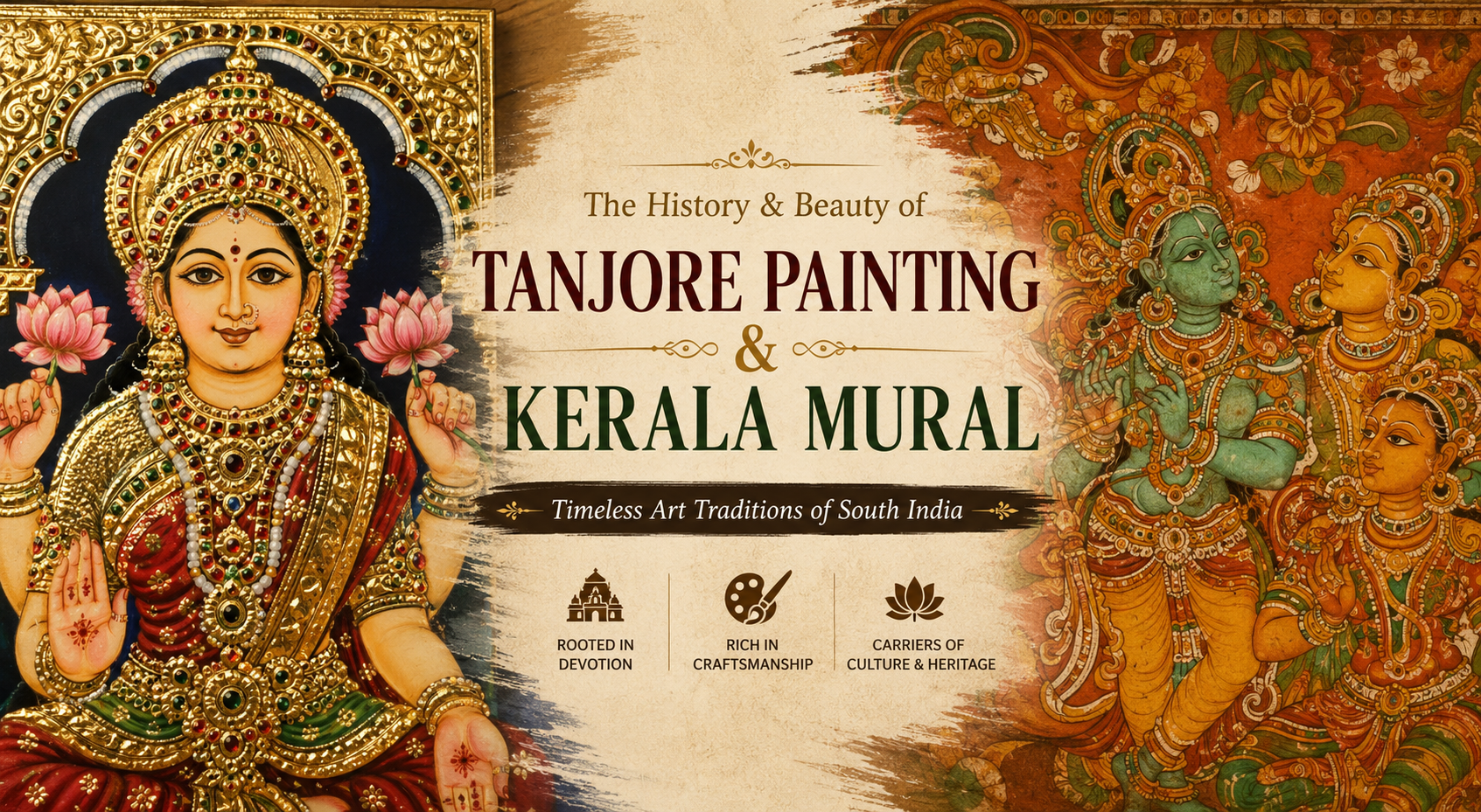 The History & Beauty of Tanjore Painting and Kerala Mural Art