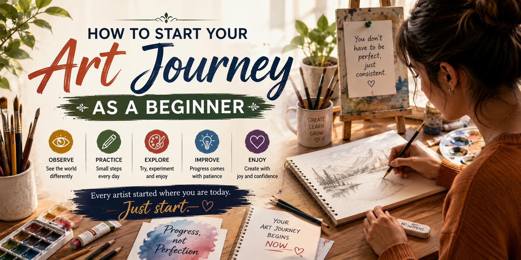 How to Start Your Art Journey as a Beginner